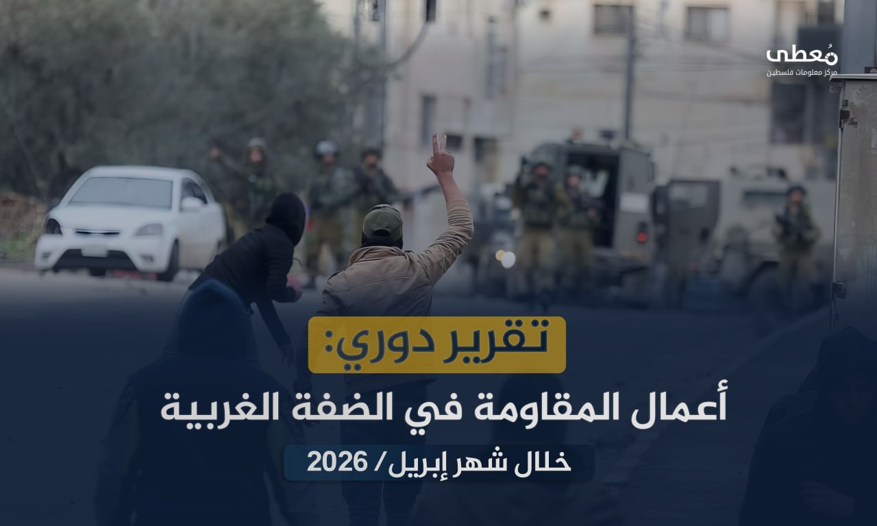 222 عملاً مقاوماً نوعياً وشعبياً في الضفة الغربية والقدس خلال إبريل 2026