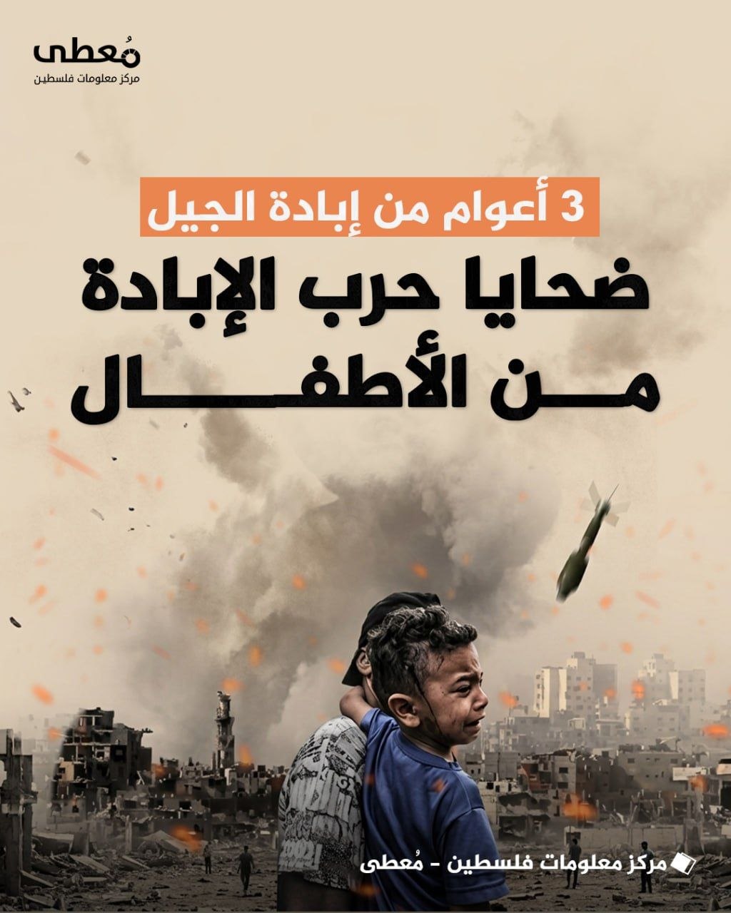 ◾ 3 أعوام من إبادة الجيل
⭕ ضحايا حرب الإبادة من الأطفال

🔹مركز معلومات فلسطين -مُعطى- www.mo3ta.ps