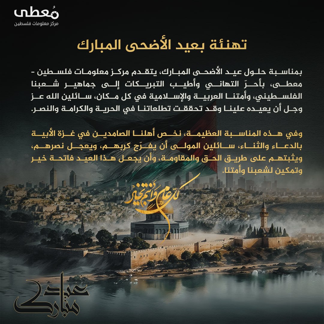 مركز معلومات فلسطين - معطى — حزيران 2025