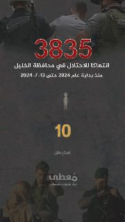 ⭕️ فيديوجراف| انتهاكات الاحتلال في الخليل منذ بداية عام 2024 حتى 13-7-2024