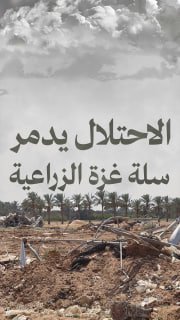 🔴#شاهد | الاحتلال يدمر سلة غزة الزراعية خلال حرب الإبادة

🔹 مركز معلومات فلسطين - مُعطى - www.mo3ta.ps